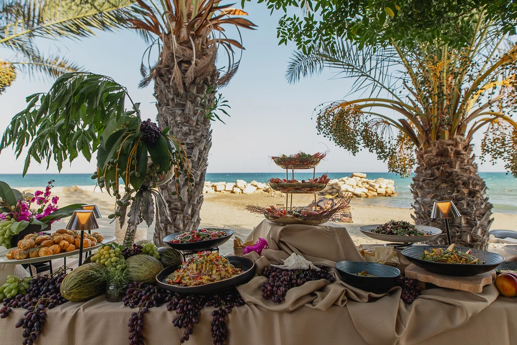 Apalati Elegant Catering in Limassol and Cyprus - Food buffet set-up