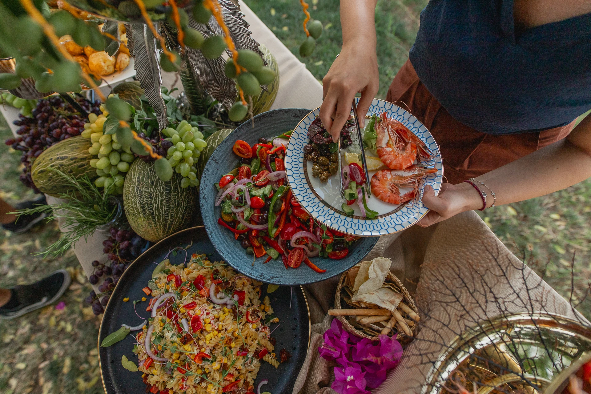 Apalati Elegant Catering in Limassol and Cyprus - Food buffet set-up